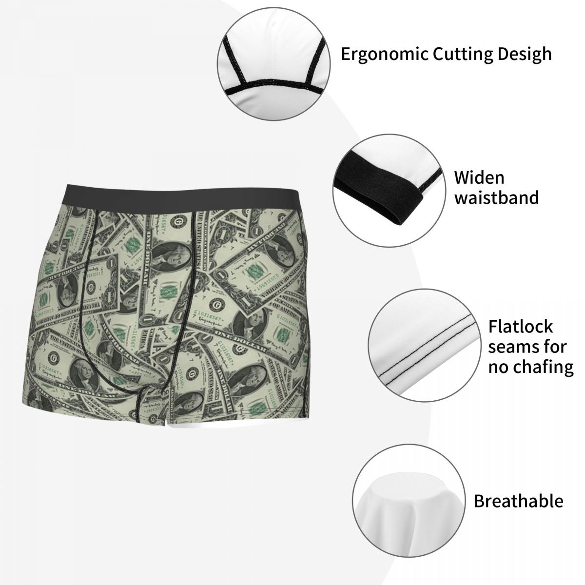Boxer Underpants Shorts Money  - Boxer Shorts Modal ulasan dan harga