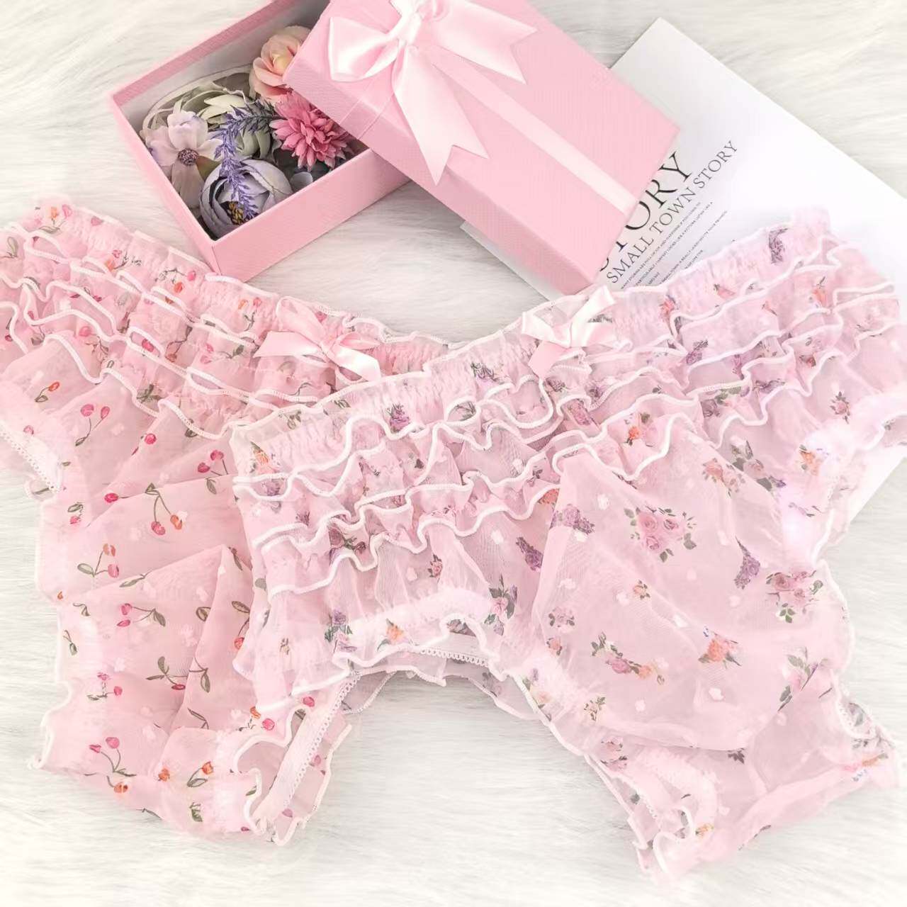 Cute Sweety Chiffon Man's Brie - Boxer Brief Pack Cotton ulasan dan harga