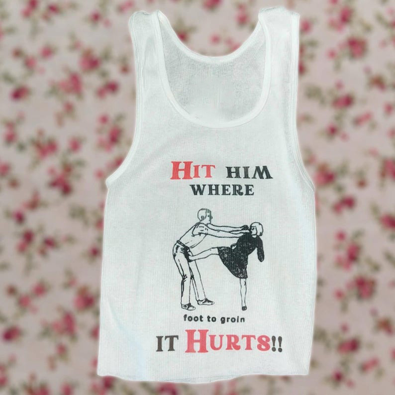 Self Defense Vintage Inspired  - Tank Top Ribbed ulasan dan harga