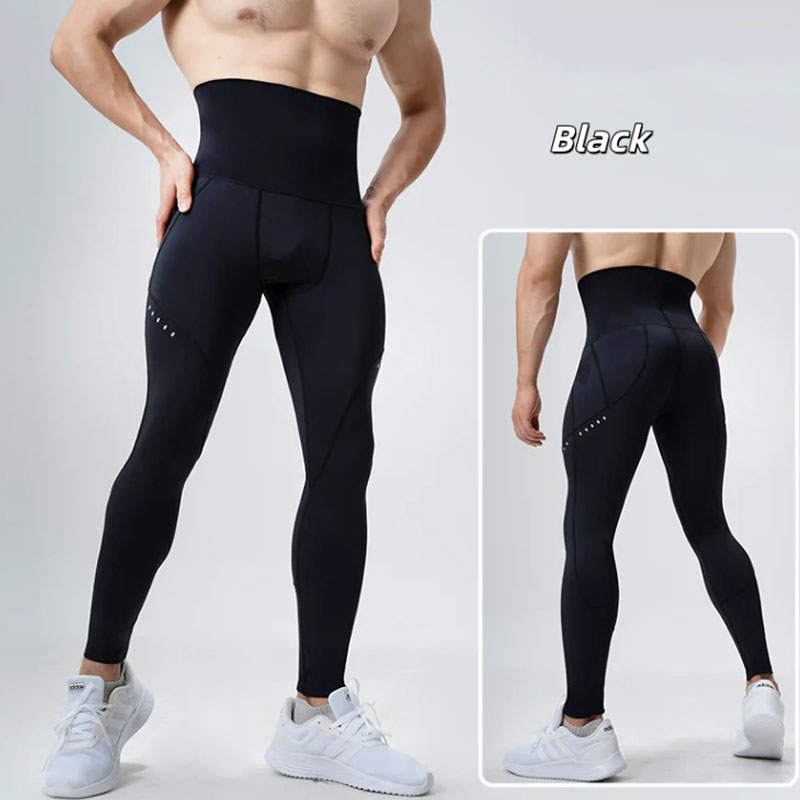 Men High Waist Compression Leg - Compression Long Pant ulasan dan harga